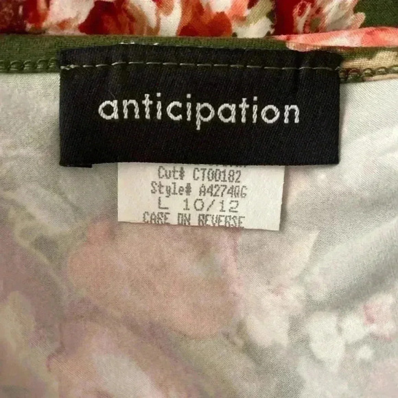 🆕Anticipation Maternity Olive & Blush Floral Sheath Dress L🆕 - Picture 5 of 9